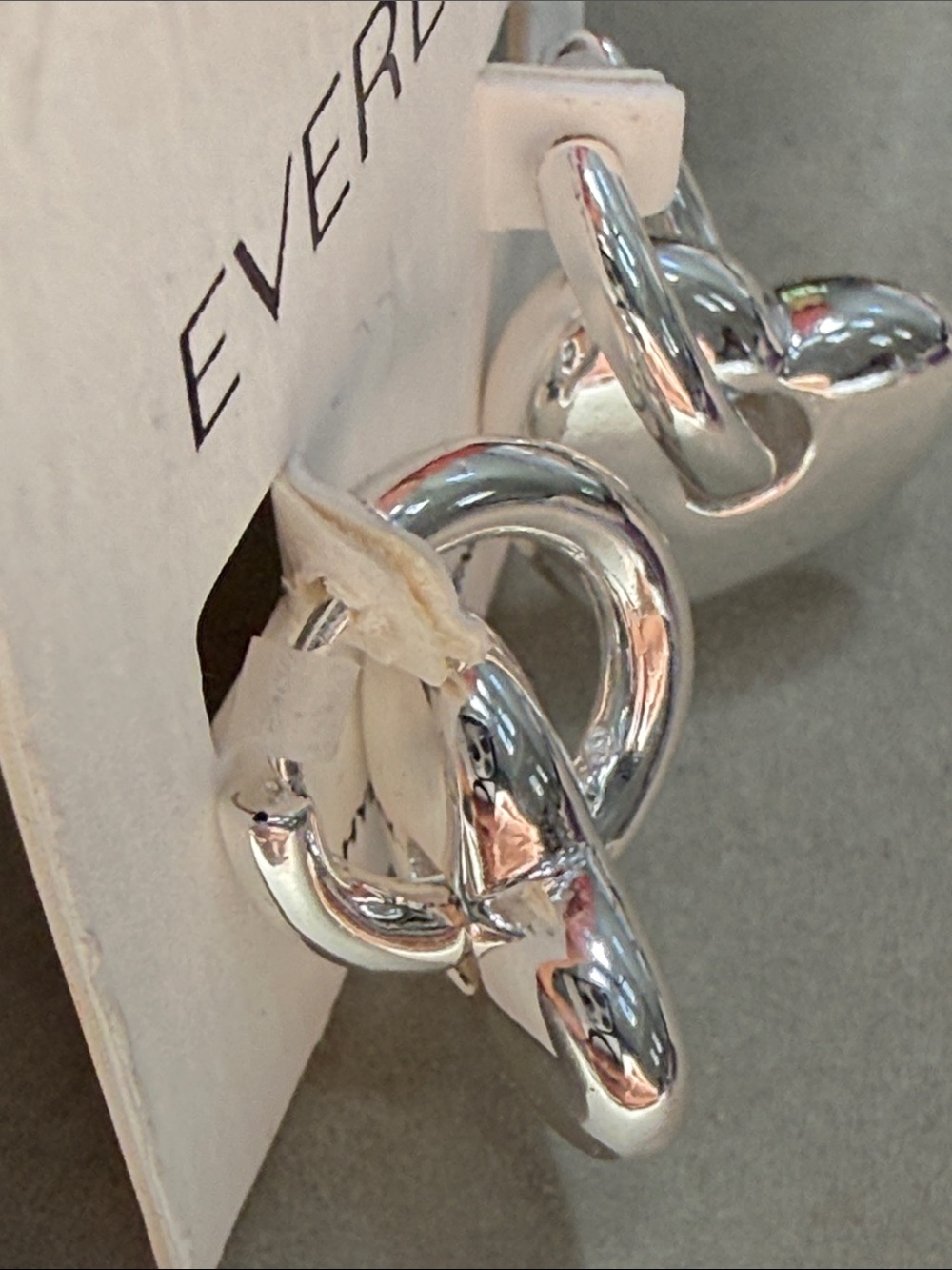 Evereve Silver Heart Bracelet with Matching Heart Earrings - Picture 3 of 7